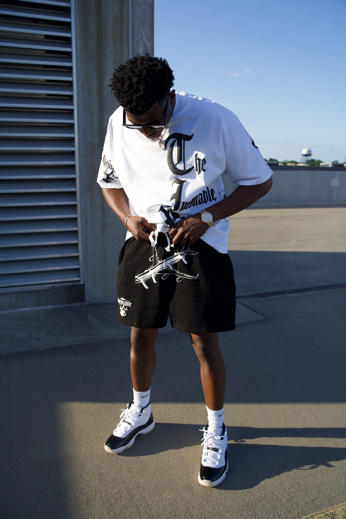 Plane Crash Shorts (Black)